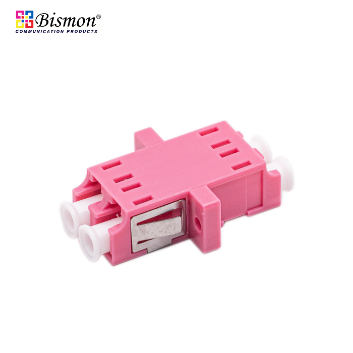 LC-Adapter Duplex Multi-mode OM4 With Flange